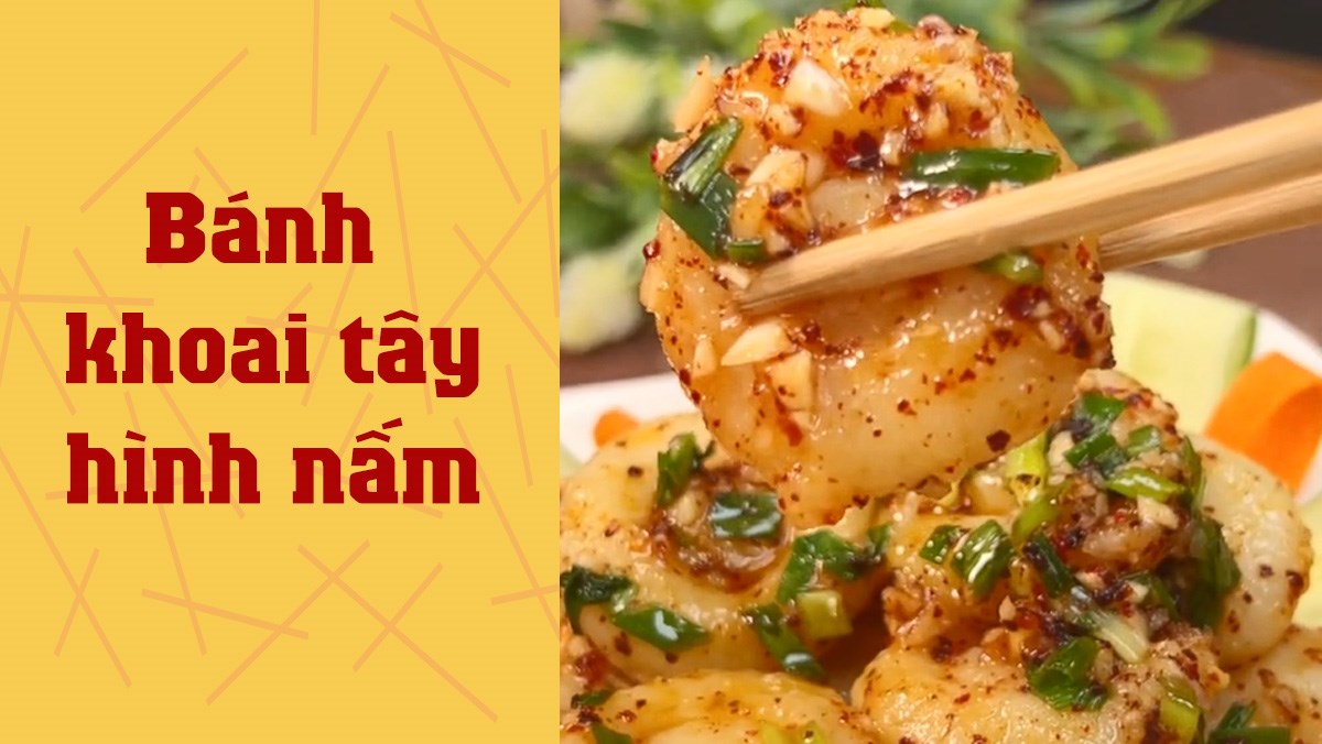 Bánh khoai tây hình nấm
