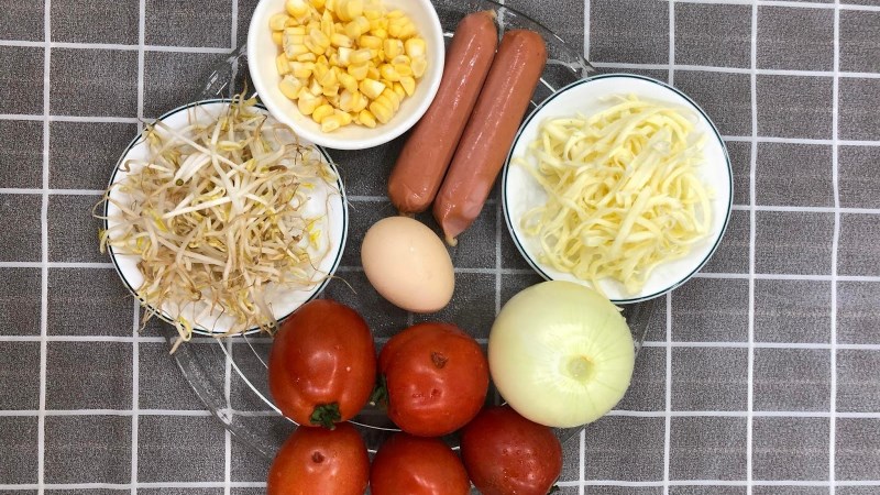 Nguyên liệu món ăn bánh mì chảo