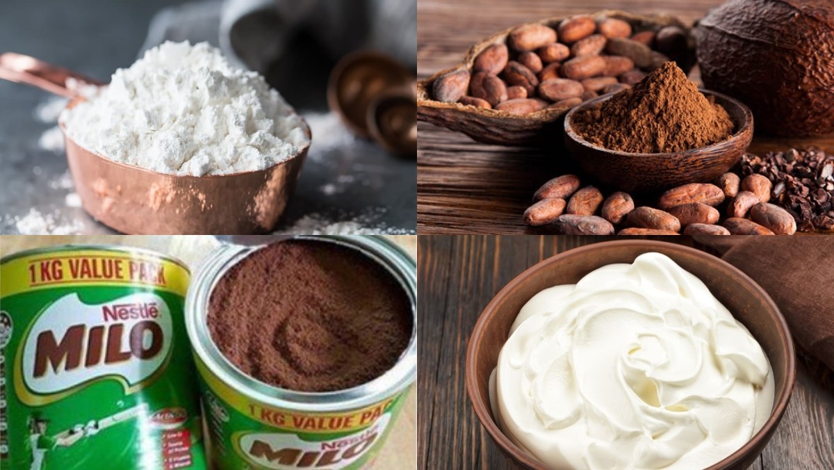 Nguyên liệu món ăn bánh milo kem mặn (kem cheese)