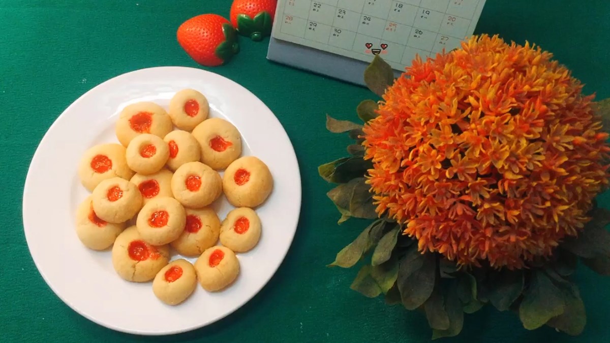 Bánh quy mứt dâu bằng nồi chiên không dầu