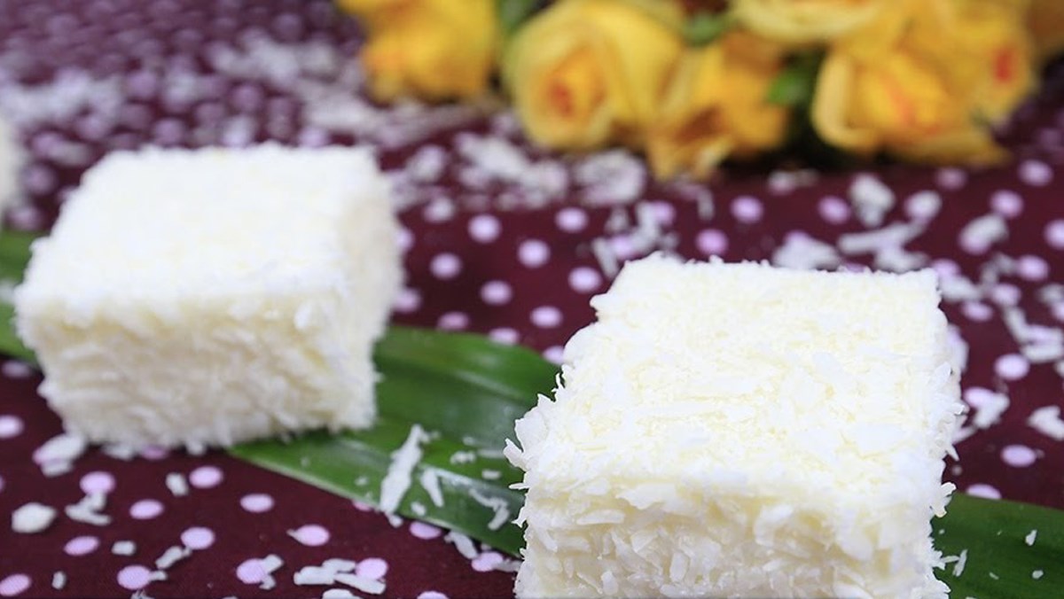 Bánh sữa dừa với gelatin