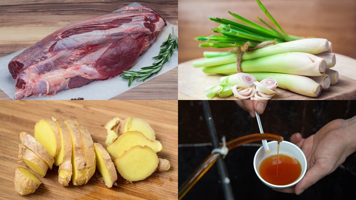 Nguyên liệu món ăn bắp bò muối