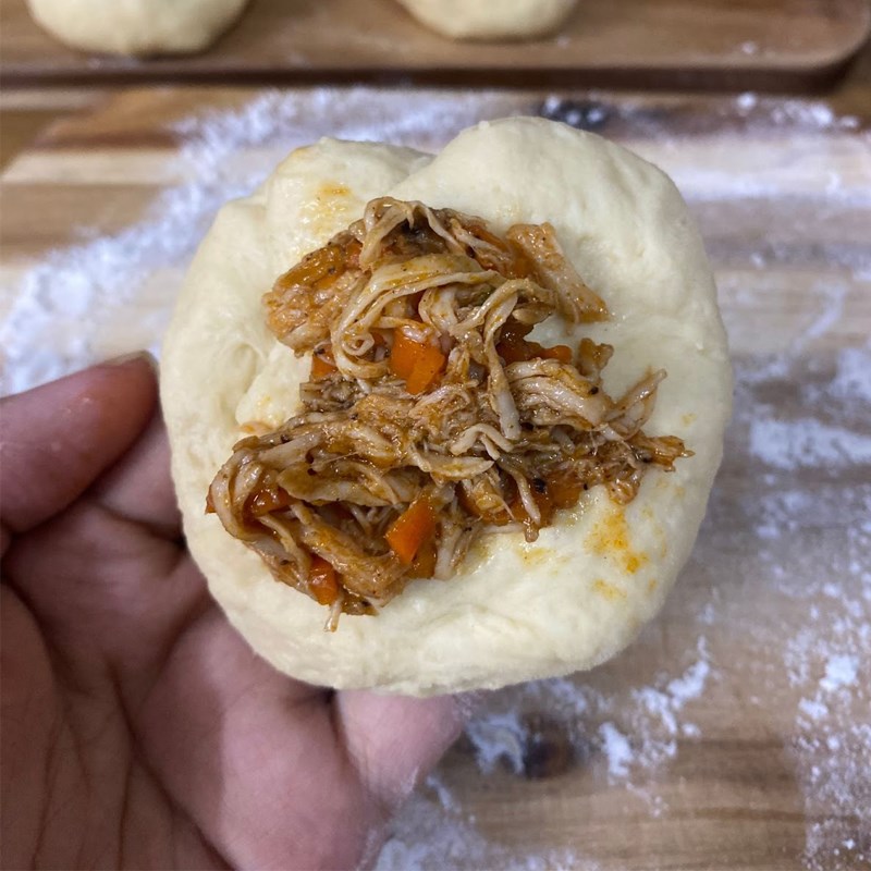 Bước 4 Bắt bánh Bánh mì nhân thịt gà (công thức được chia sẻ từ người dùng)