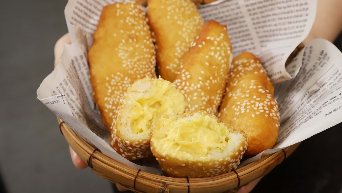 Bánh tiêu sầu riêng (Công thức được chia sẻ từ Tiktok Cách Nấu Ngon cùng Cách Nấu Ngon)