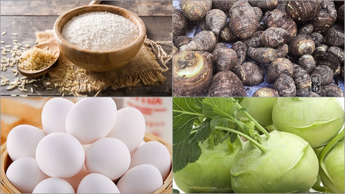 Nguyên liệu món ăn 2 cách làm bột chiên khoai môn