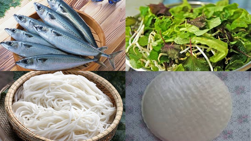 Nguyên liệu món ăn cá nục nướng lá chuối