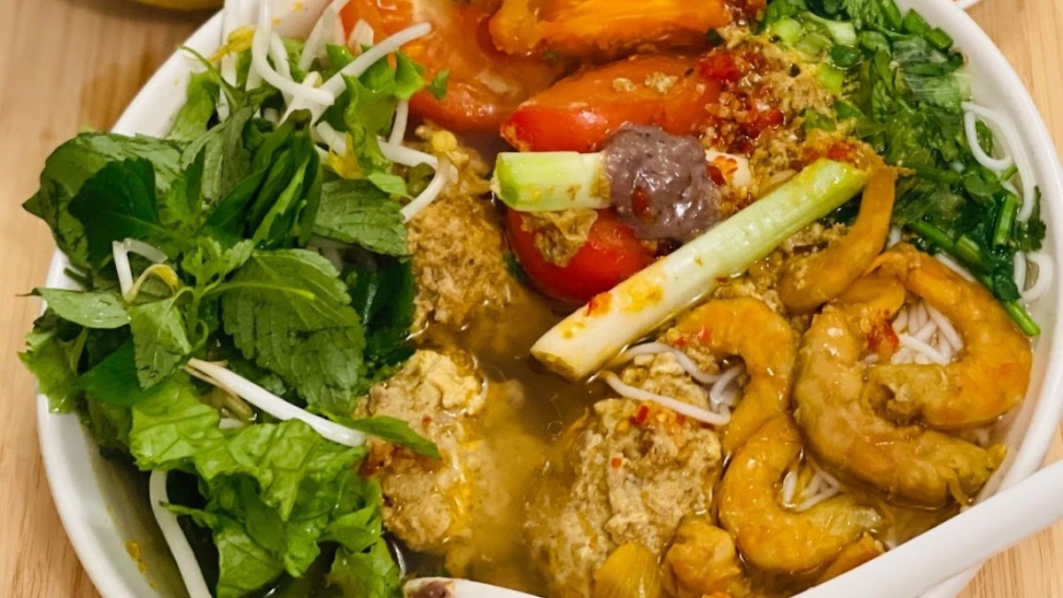 Bún riêu tôm khô (công thức chia sẻ từ người dùng)