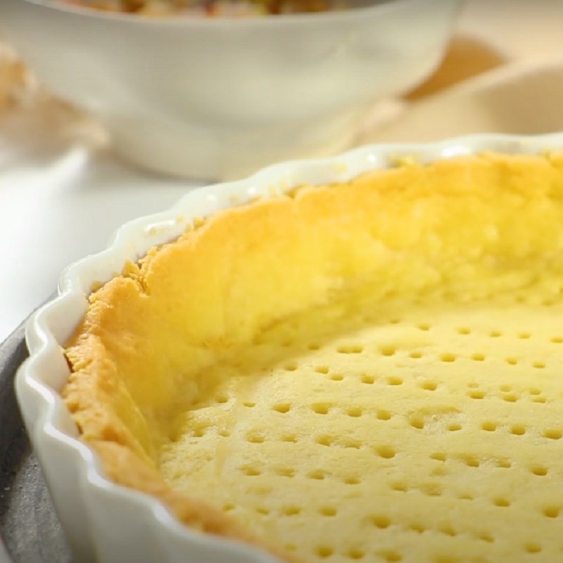 Bước 4 Nướng vỏ bánh Bánh tart mặn - Quiche Lorain