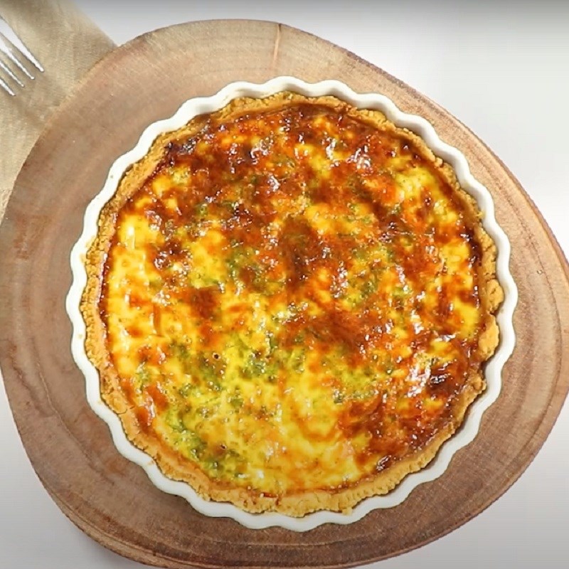 Bước 5 Làm đầy nhân và nướng bánh Bánh tart mặn - Quiche Lorain