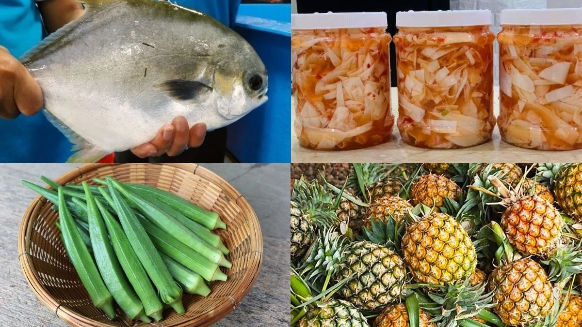 Nguyên liệu món ăn cá chim nấu canh chua