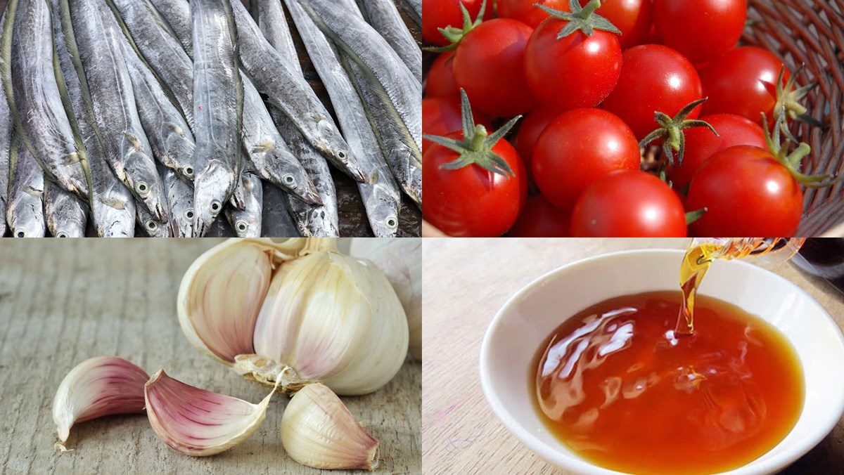 Nguyên liệu món ăn cá hố kho cà chua