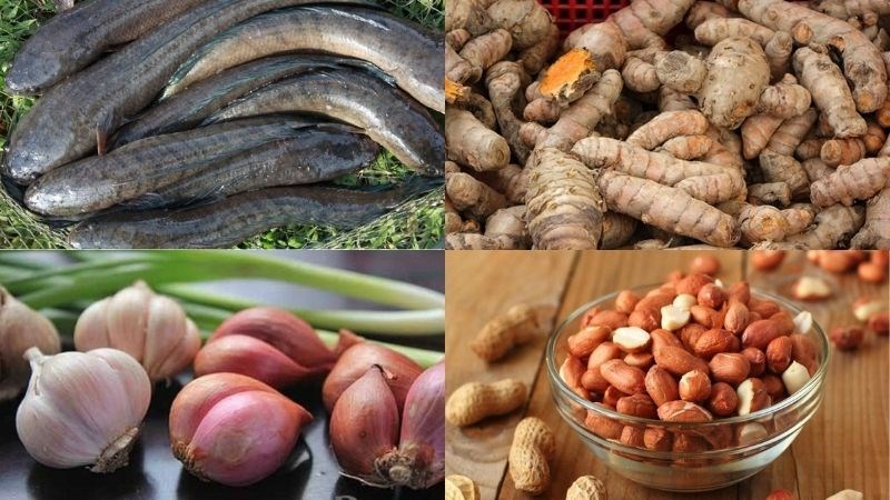 Nguyên liệu món ăn cá lóc nướng giấy bạc