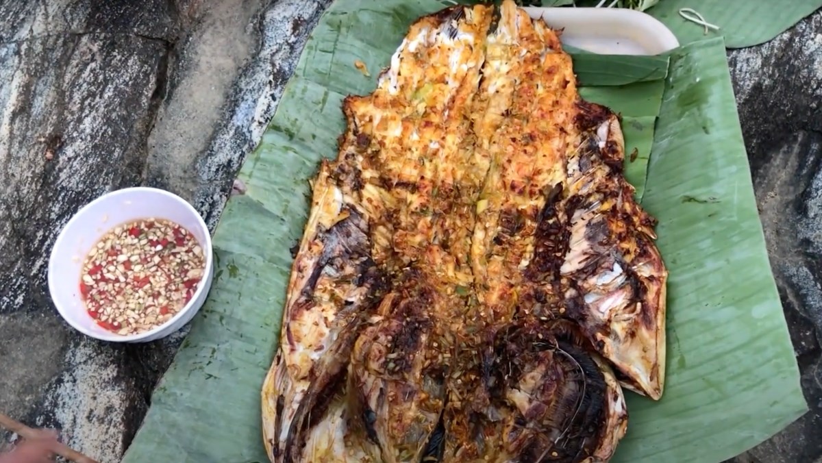 Cá mè nướng riềng sả