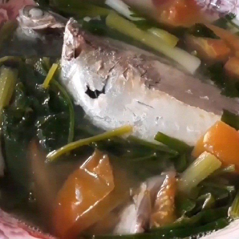 Bước 4 Thành phẩm Cá ngân nấu ngót