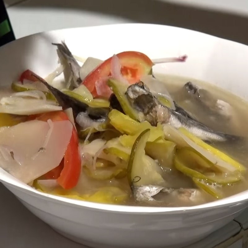 Bước 5 Thành phẩm Canh chua cá ngạnh nấu măng chua