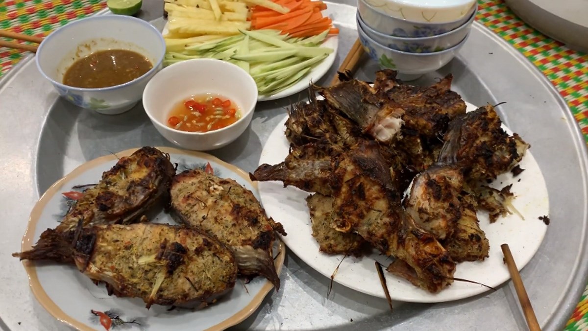 Cá nheo nướng riềng mẻ