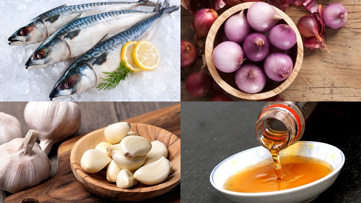 Nguyên liệu món ăn cá nục kho tiêu