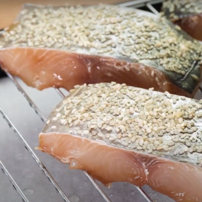 Bước 3 Nướng cá Cá thu nướng rau củ