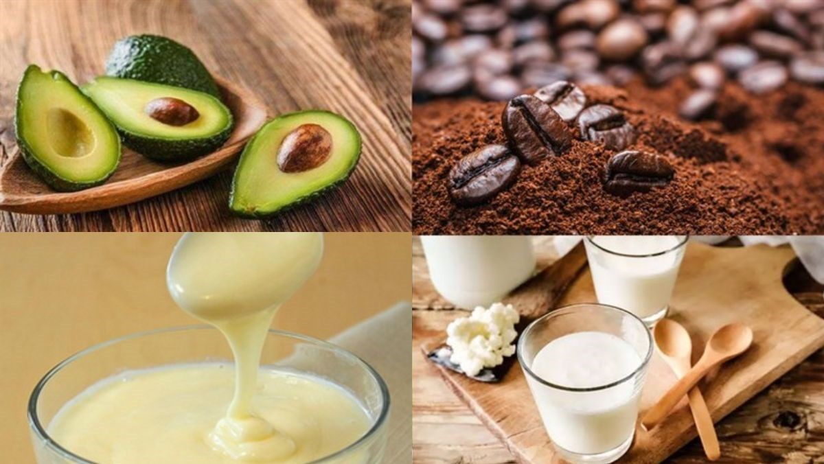 Nguyên liệu món ăn cà phê bơ sữa (latte bơ)