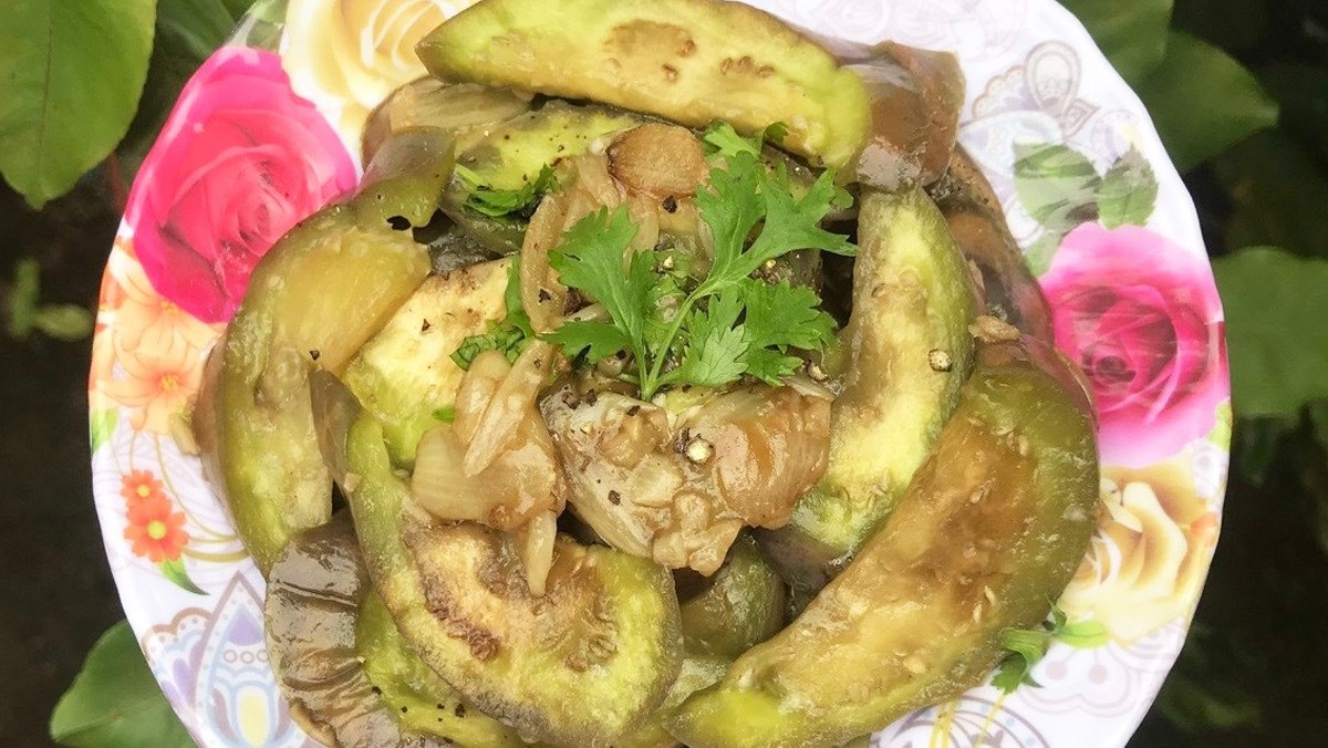 Cà tím xào tỏi