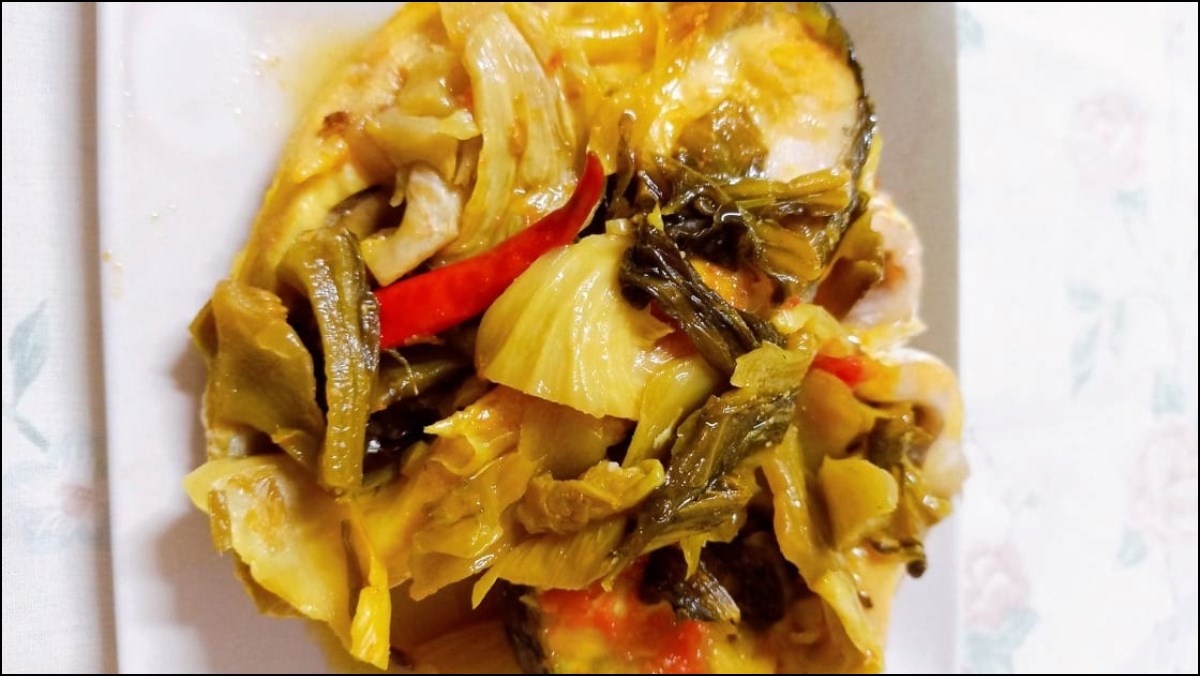 Cá trắm kho dưa