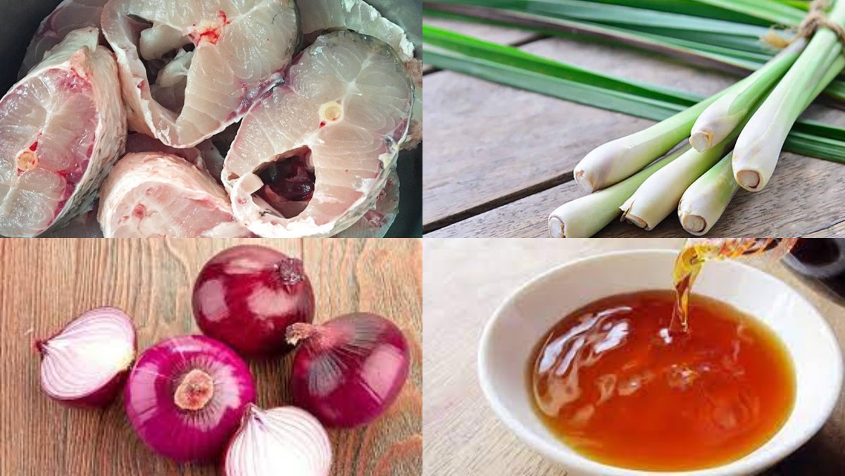 Nguyên liệu món ăn cá trắm kho