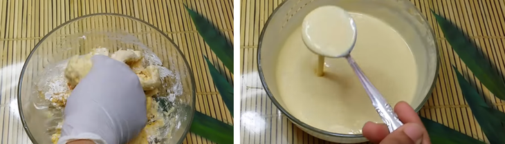 Bước 1 Trộn bột Bánh bắp chiên giòn ngọt