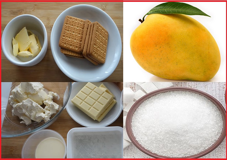 Nguyên liệu món ăn cheesecake xoài