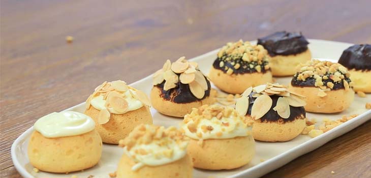 Bước 3 Trang trí bánh Bánh su kem Singapore Chewy Junior