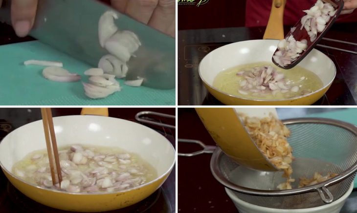 Bước 2 Phi hành tím Bánh tráng trộn chay
