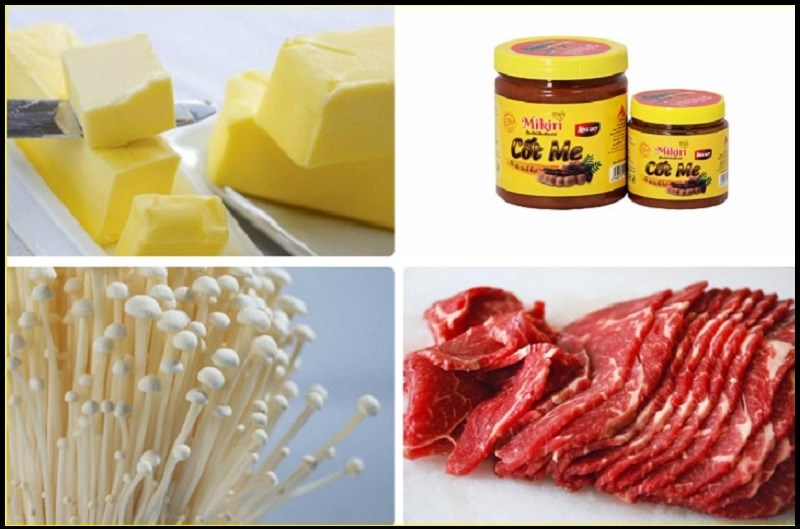 Nguyên liệu món ăn cách làm bò sốt me đậu phộng