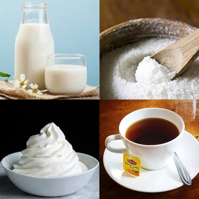 Nguyên liệu món ăn trà sữa hạt dẻ