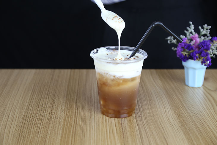 Bước 4 Thành phẩm Bọt sữa milk foam (macchiato)