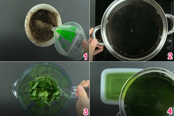 Bước 3 Làm thạch lá dứa Chè Thái