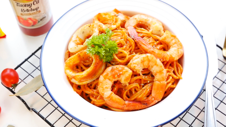 Bước 6 Thành phẩm Mì Ý hải sản