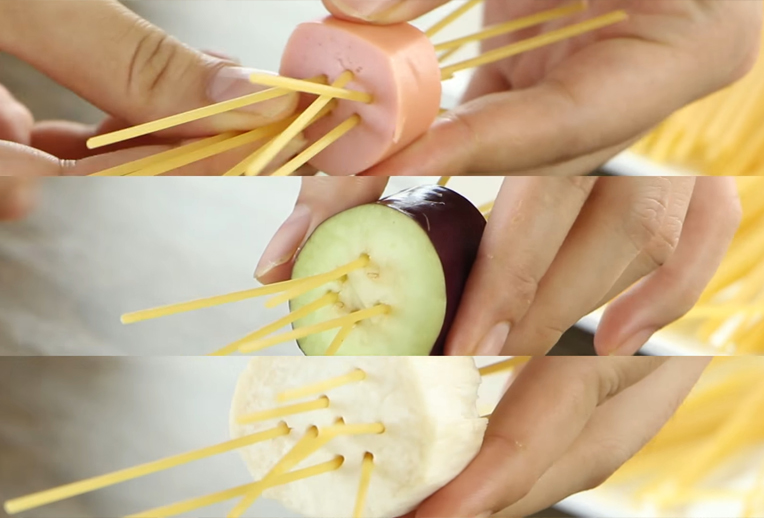 Bước 1 Sơ chế các nguyên liệu Mì Ý phô mai đút lò