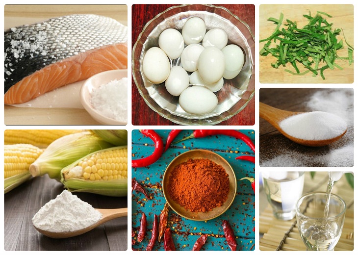 Nguyên liệu món ăn da cá trứng muối