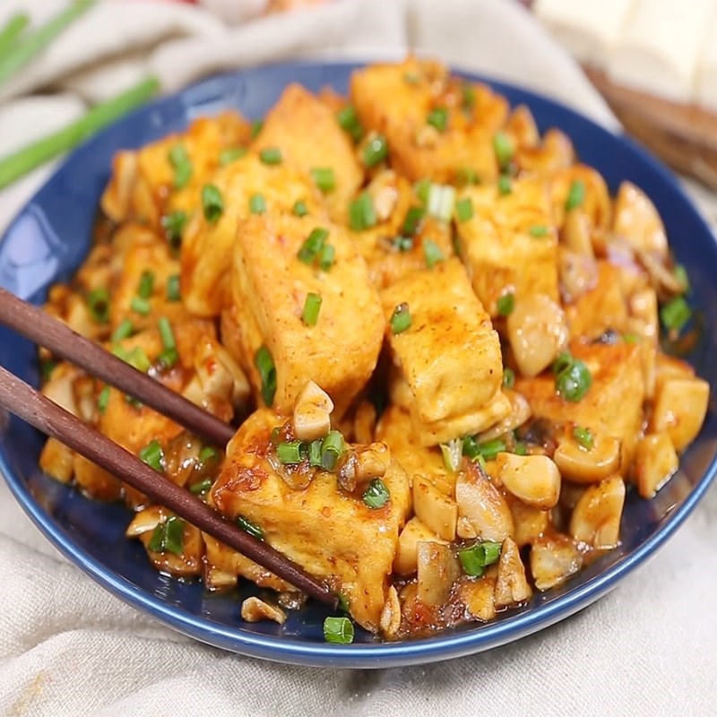 Bước 5 Thành phẩm Đậu hũ sốt nấm
