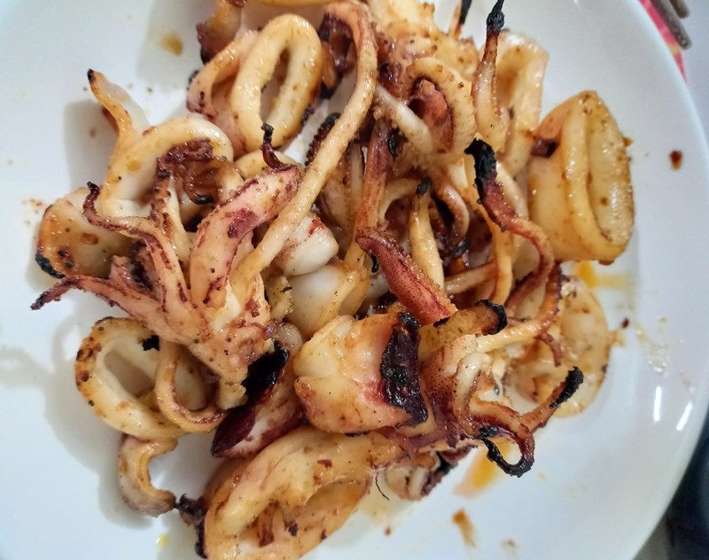 Mực nướng sate