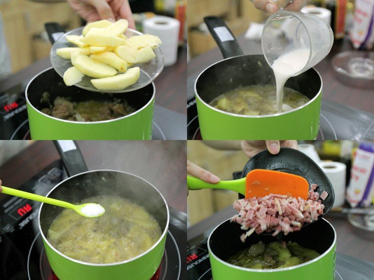 Bước 3 Nấu hỗn hợp gan Pate gan gà bằng nồi cơm điện