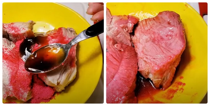 Bước 2 Làm thịt xá xíu Phở chua Lạng Sơn