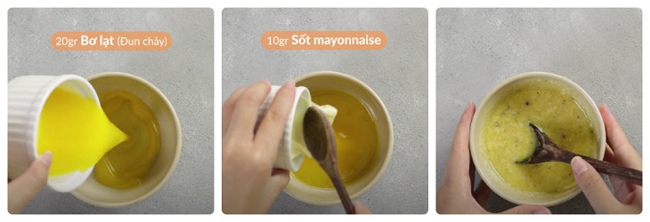 Bước 2 Làm sốt phô mai Sò điệp nướng phô mai