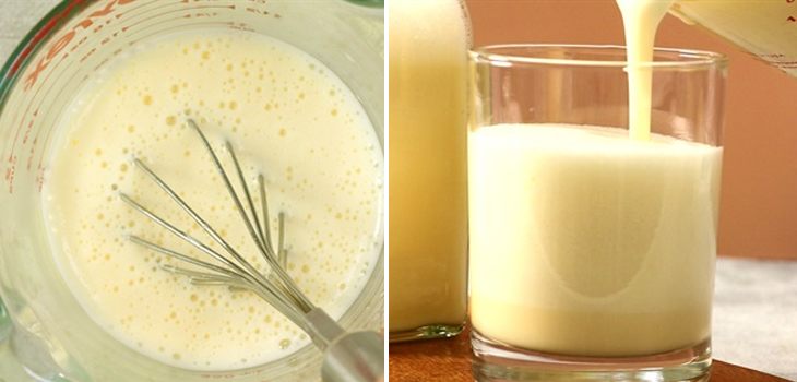 Bước 3 Đánh trứng và sữa Soda sữa hột gà