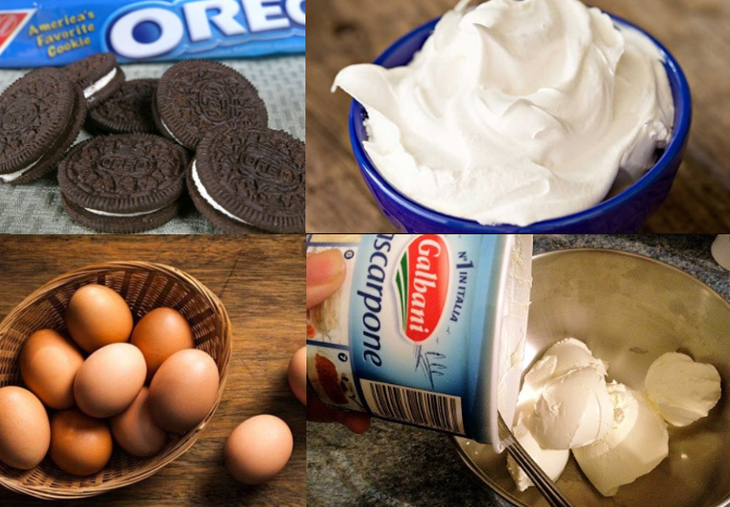 Nguyên liệu món ăn tiramisu oreo