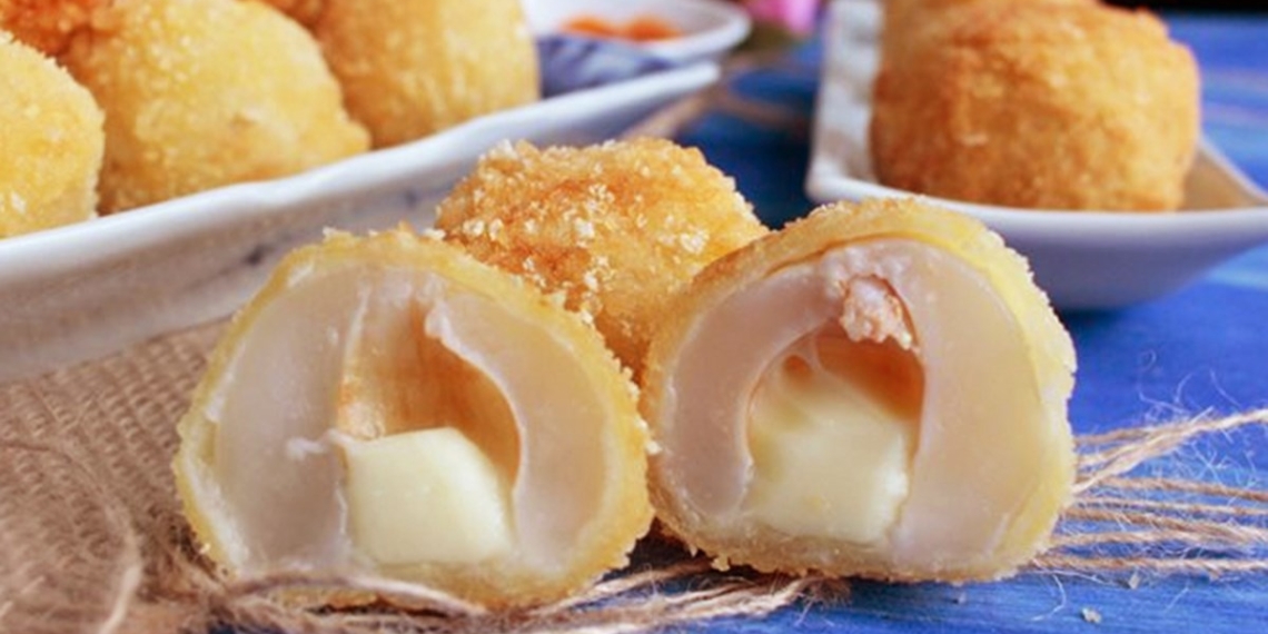 Cách làm vải nhân phô mai chiên xù thơm ngon, béo ngậy, lạ miệng 1 cach lam vai nhan pho mai chien xu la mieng thom 6 760x367 1200x676 1