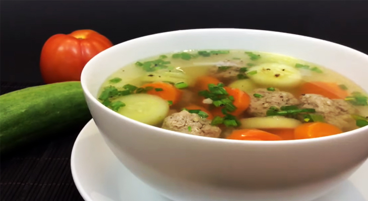 Bước 4 Thành phẩm Canh thịt băm viên rau củ