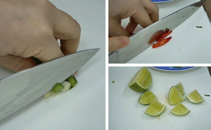 Bước 2 Sơ chế các nguyên liệu khác Hủ tiếu mì sườn kho
