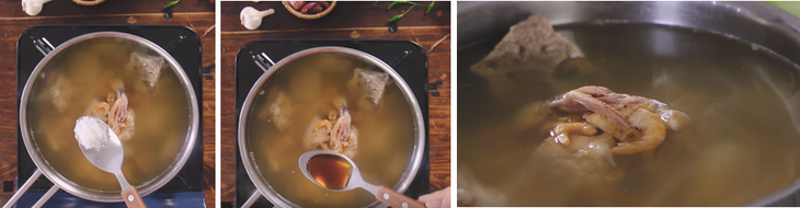 Bước 2 Nấu nước dùng Hủ tiếu mực