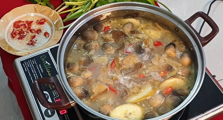 Bước 3 Nấu lẩu Lẩu lòng bò nấu mẻ