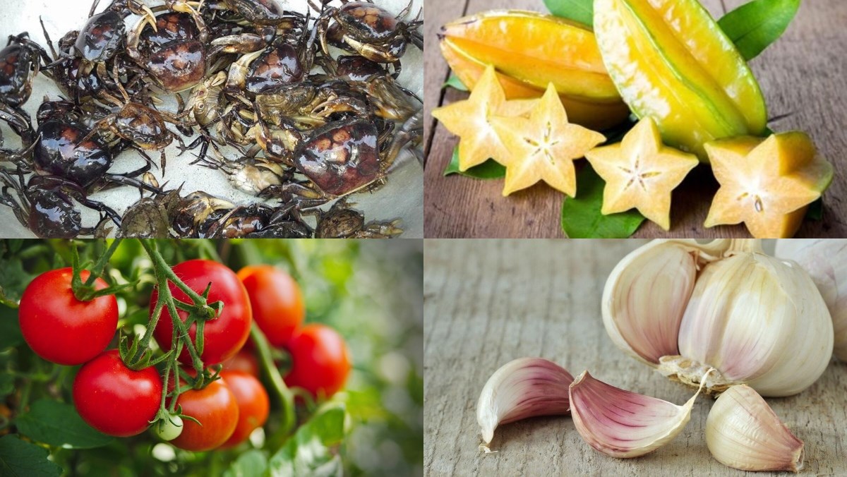 Nguyên liệu món ăn canh cua chua